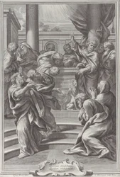 Der heilige Paulus predigt in Athen, 1679