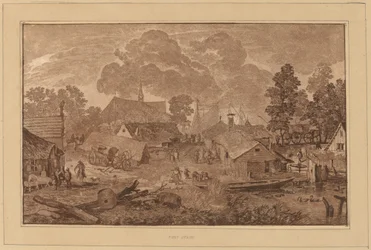 Dorf mit Teich, ca. 1782