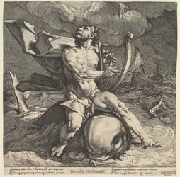 Arion auf einem Delfin