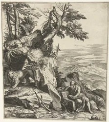 Landschaft mit lesendem Hieronymus