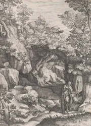 Maria Magdalena reuig in der Wildnis, 1573