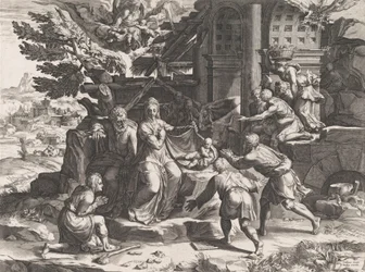 Die Anbetung der Hirten, 1569