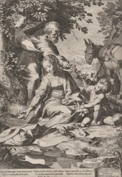 Die Rast auf der Rückkehr aus Ägypten