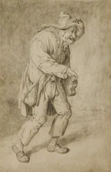 Drehleierspieler, 1695