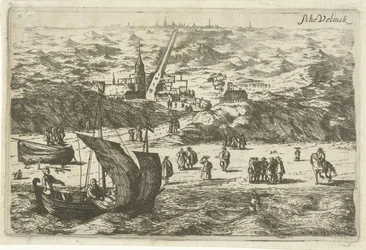 Ansicht von Scheveningen vom Meer aus