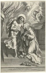 Christus und die Heilige Katharina von Siena