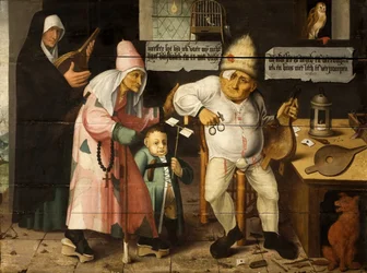 Der Blasebalgreparateur nach Hieronymus Bosch, ca. 1550
