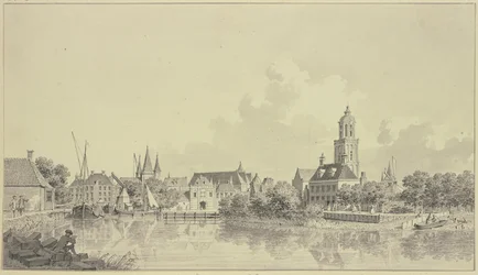 Ansicht des Hafens von Zwolle