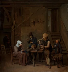 Bauern in einem Innenraum