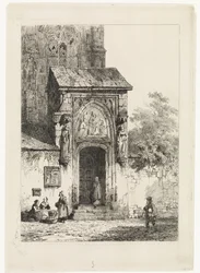 Blick auf ein Kirchenportal
