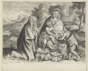 Landschaft mit der Heiligen Familie, Johannes dem Täufer und Elisabeth