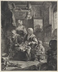 Pfannkuchenbäckerin