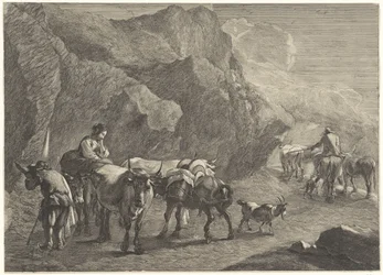 Felsenlandschaft mit Hirten