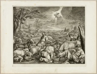 Engel eilt zu Abraham