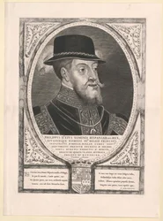 König von Spanien Philipp II. (Druck)