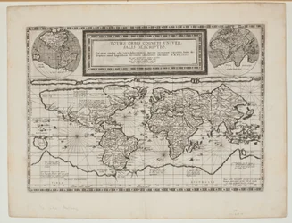 Totius Orbis Cogniti Universalis Descriptio, Antwerpen, 1593
