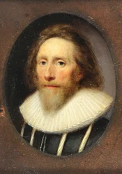 Ein Herr in einem schwarzen, geschlitzten Wams, 1639