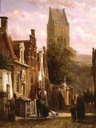 Straßenszene in Bolsward