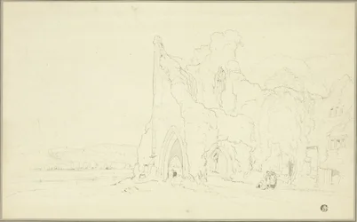 Landschaft mit gotischen Ruinen