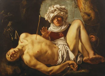 Der heilige Sebastian wird von Irene gepflegt, 161-