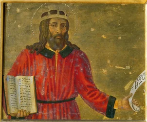 König David Predella-Panel des Altars