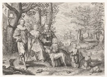 Porträt von Guy Michel Lejay und seiner Familie