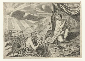 Scylla auf der Flucht vor Glaucus