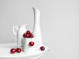 Rote Kirschen Stillleben