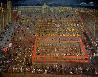 Zentralplatz von Mexiko-Stadt, 1695