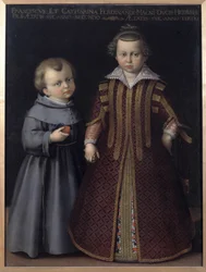 Porträt von Franz und Katharina de Medici, Kinder von Ferdinand