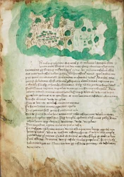 Karte von Paxos, ca. 1420
