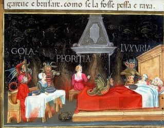 Bestrafung der Wollüstigen, der Gefräßigen und der Faulen