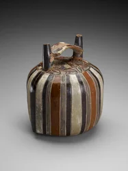 Gefäß in Form eines Bohnensacks