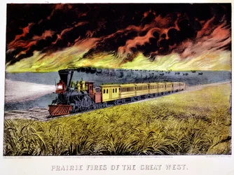 Präriebrände des großen Westens, USA, 1871