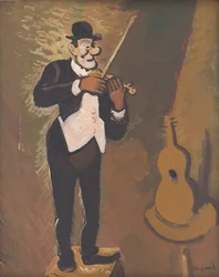 Clown spielt Geige