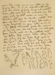 Manuskript von Franz Kafka, ca. 1910