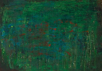 Tiefgrünes Abstrakt