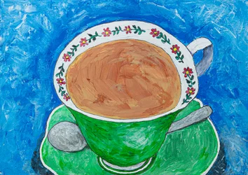 Blumenteetasse