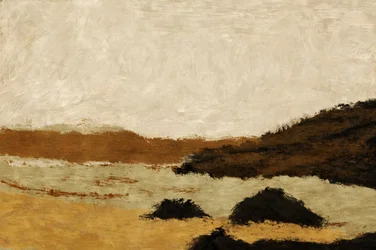 Erdige abstrakte Landschaft