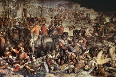 Das Treffen von Wellington und Blücher nach Waterloo (Detail)