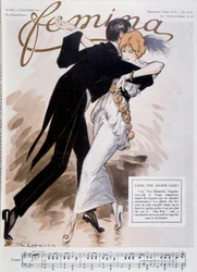 Paar tanzt den Tango