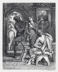 Illustration zu Tennysons Gedicht, Die Prinzessin (Stich)