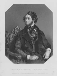 Porträt von William Harrison Ainsworth (Gravur)