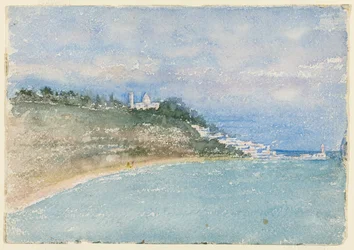 Punkt westlich von Algier, Nordafrika, Reiseskizze, 1896