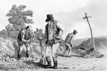 Straßenarbeiter, 1812