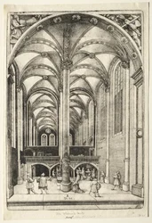 Ansicht des Inneren der St. Katharinenkirche in Augsburg