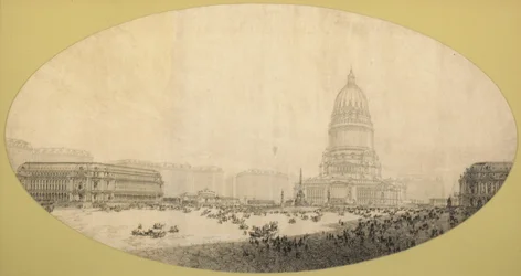 Vorgeschlagener Platz des Bürgerzentrums, Plan von Chicago