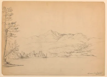 Zeichnung, Chocorua Mountain vom Cara
