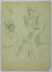 König und zwei Frauen, Separ, ca. 1845