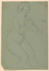 Studie für "Eine Magdalena", F, 1852